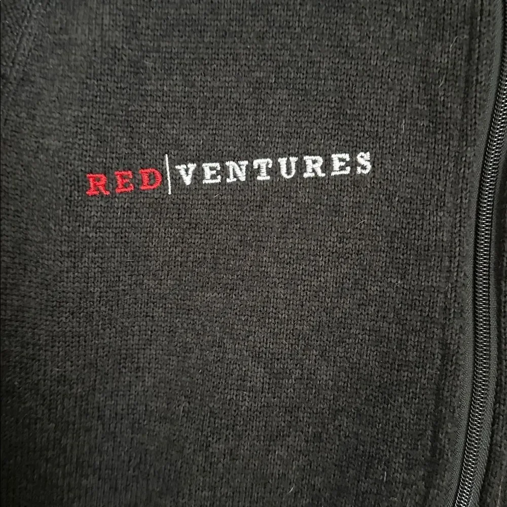 Patagonia Better Sweater 1/4-Zip Fleece Jacket Men’s Gray Red Ventures Logo Sz.M